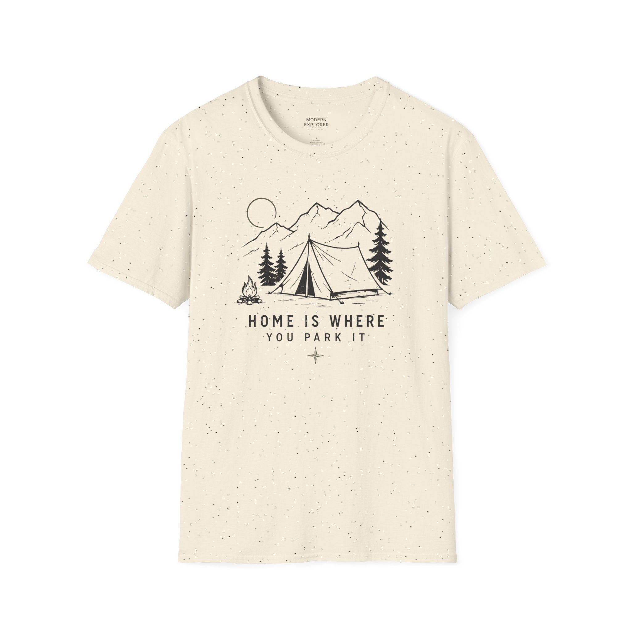 "Home Is Where You Park It" Tent Mountain T-Shirt