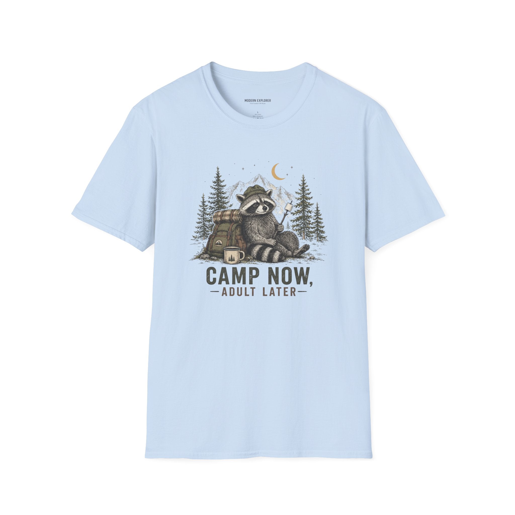 Copy of “Camp Now, Adult Later” Outdoor Graphic Tee