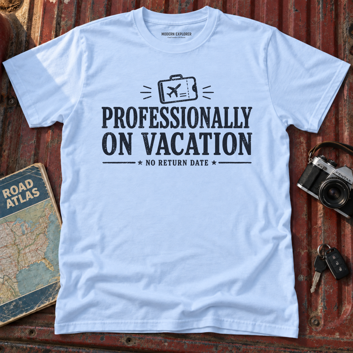 'Professionally on Vacation' Graphic Tee