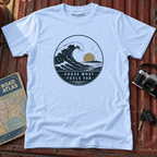 "Chase What Feels Far" Sunset Surf Tee
