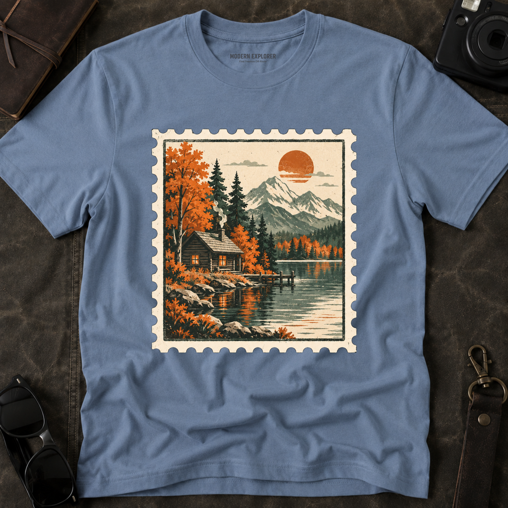 Vintage Mountain Stamp T-Shirt