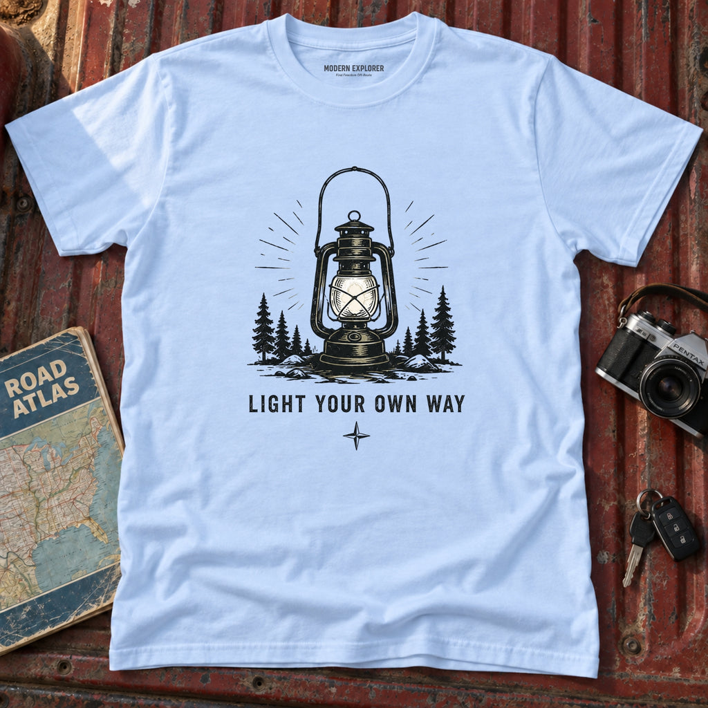 “Light Your Own Way” Vintage Camping Tee