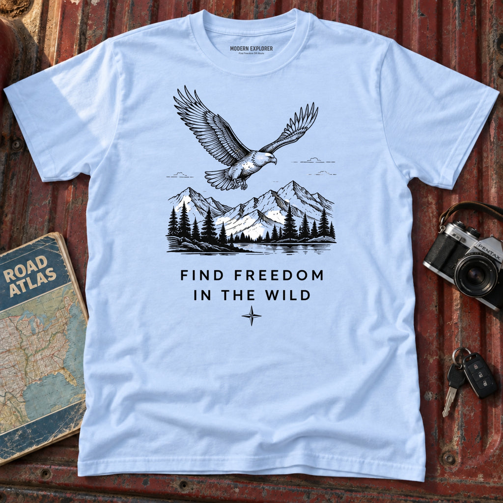 "Find Freedom in the Wild" Outdoor Graphic Tee