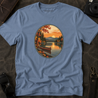 Autumn Lakeside Sunset T-Shirt