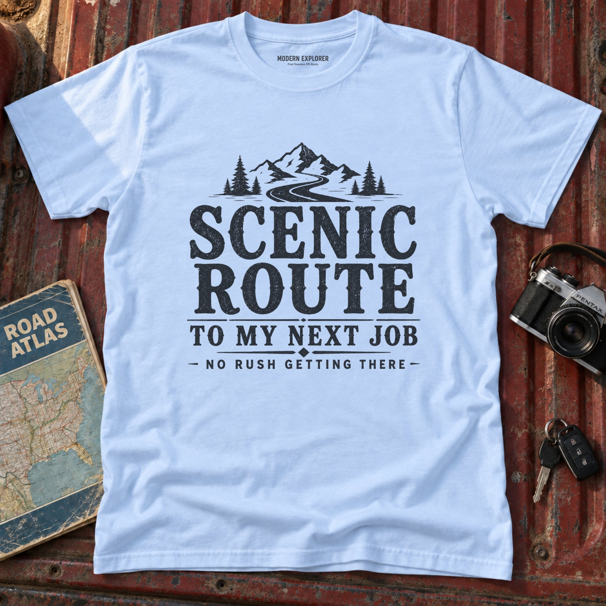 Scenic Route Mountain Road Graphic Tee