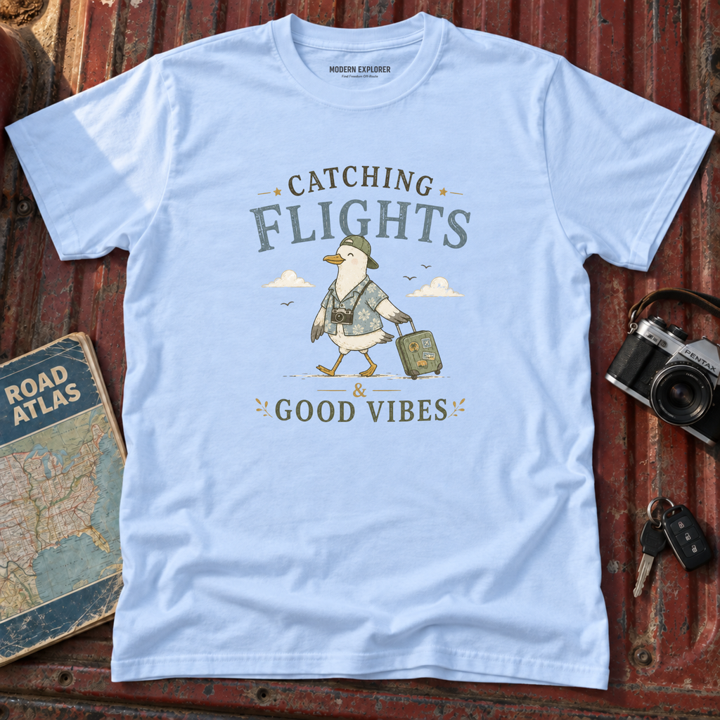 Catching Flights Travel Tee