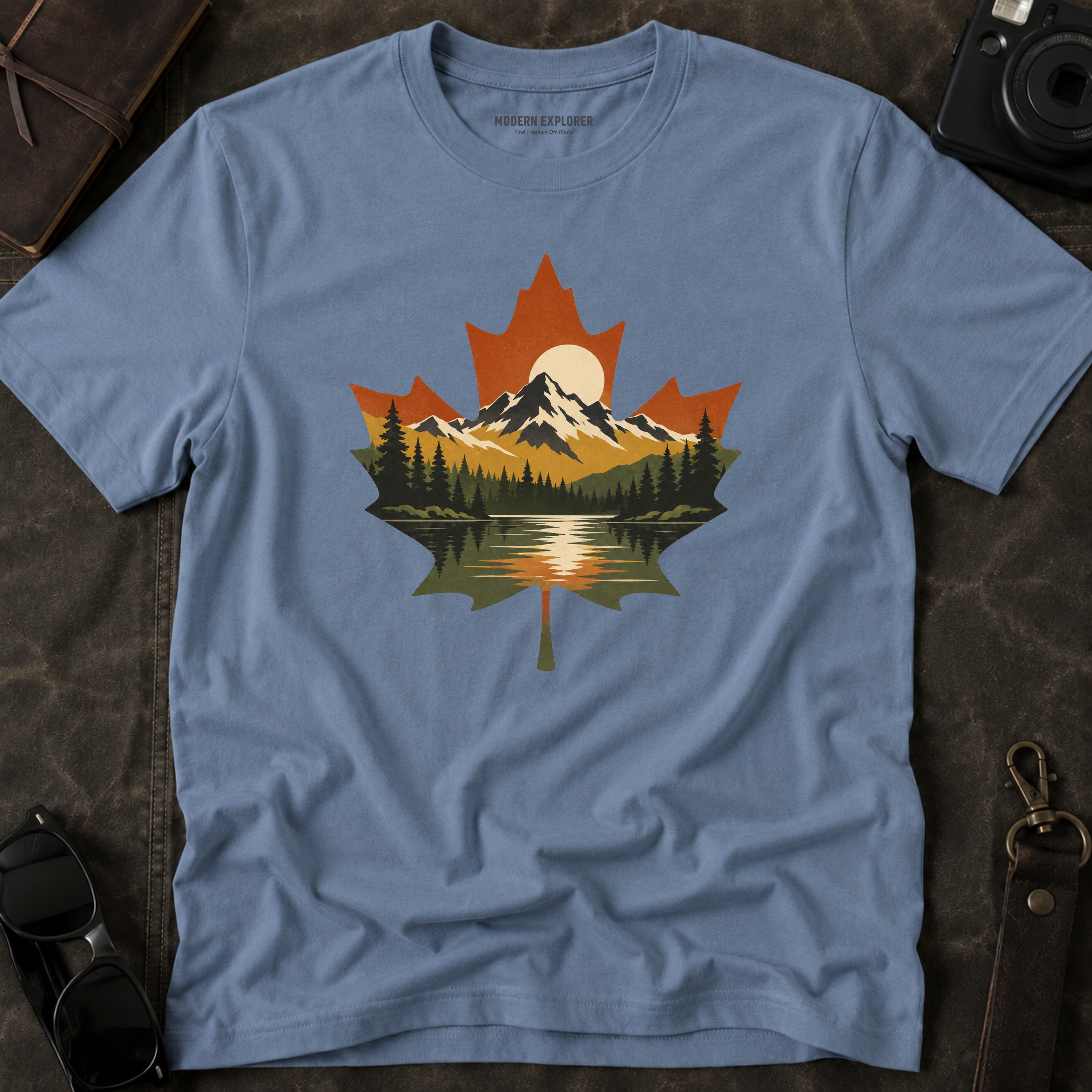 Maple Mountain Landscape T-Shirt