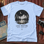 'Less Routine, More Bonfires' Outdoor Graphic Tee