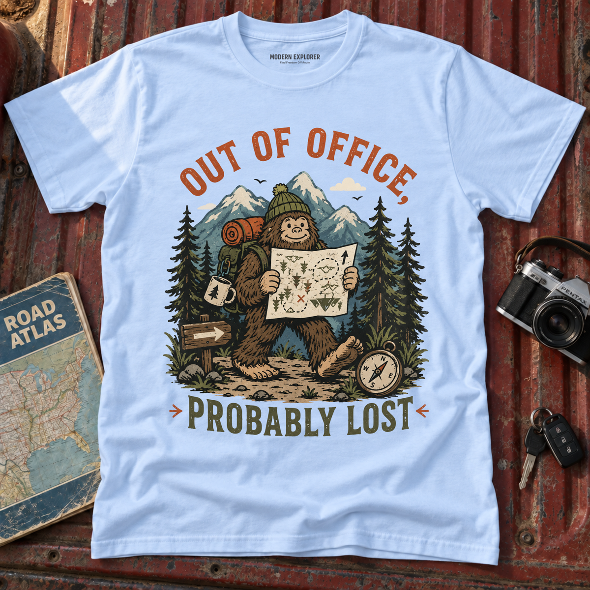 'Out of Office, Probably Lost' Adventure Graphic Tee
