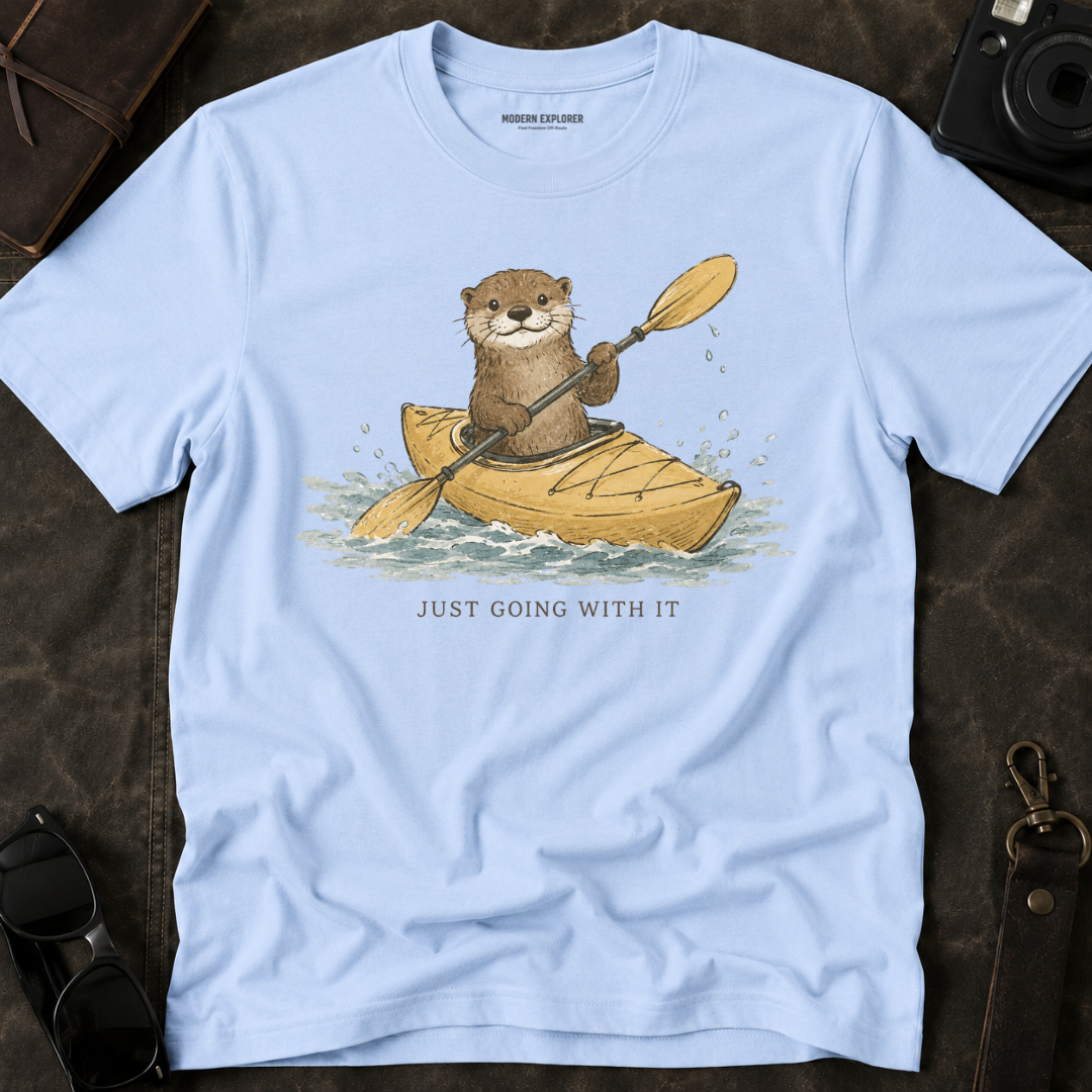'Just Going With it' Otter Kayak Tee