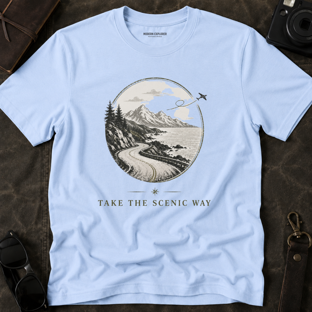 "Take The Scenic Way" Vintage Travel Tee
