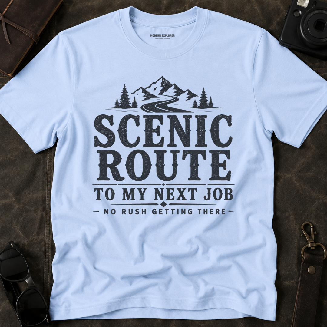 'Scenic Route' Mountain Road Graphic Tee