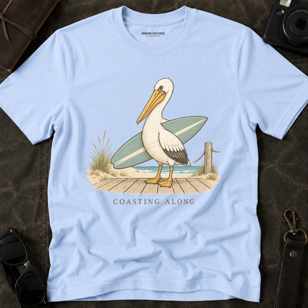 'Coasting Along' Pelican Beach Tee