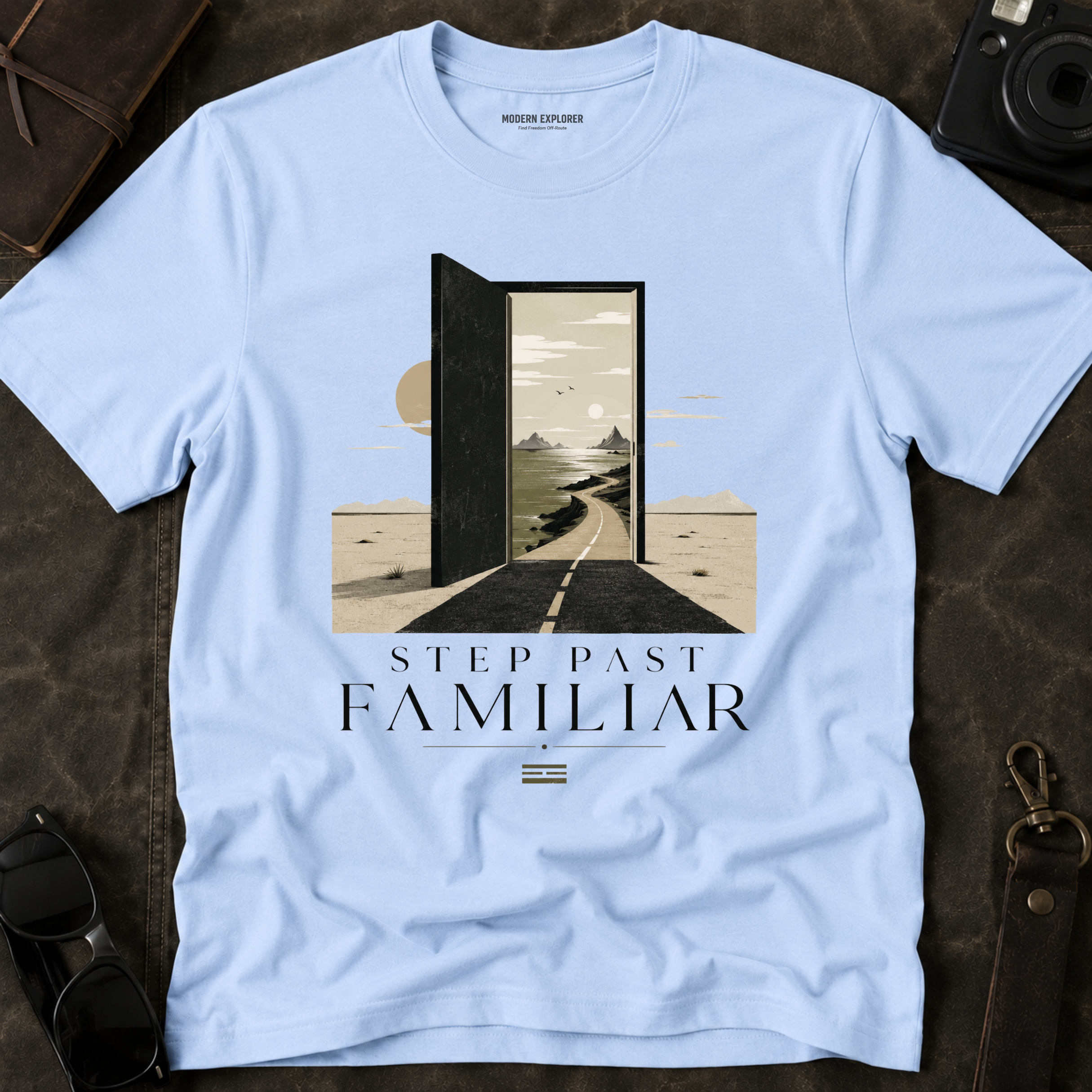 'Step Past Familiar' Scenic Graphic Tee