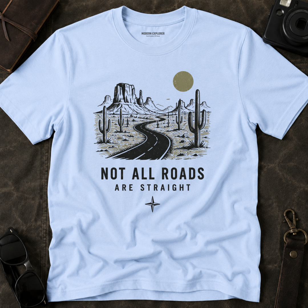 "Not All Roads Are Straight" Graphic Tee