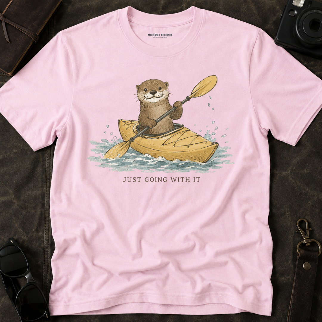 'Just Going With it' Otter Kayak Tee