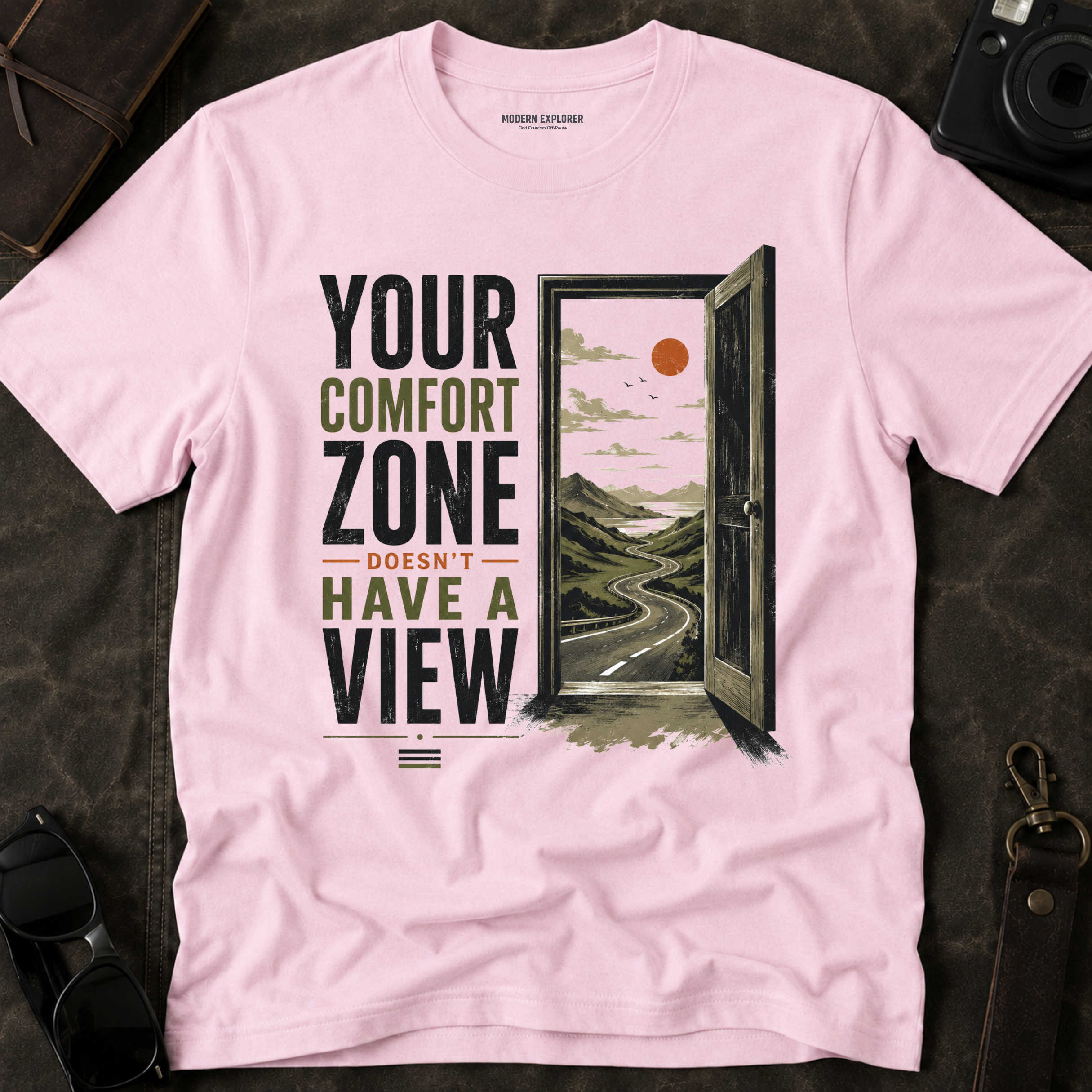 “Your Comfort Zone Doesn’t Have a View” Adventure Tee