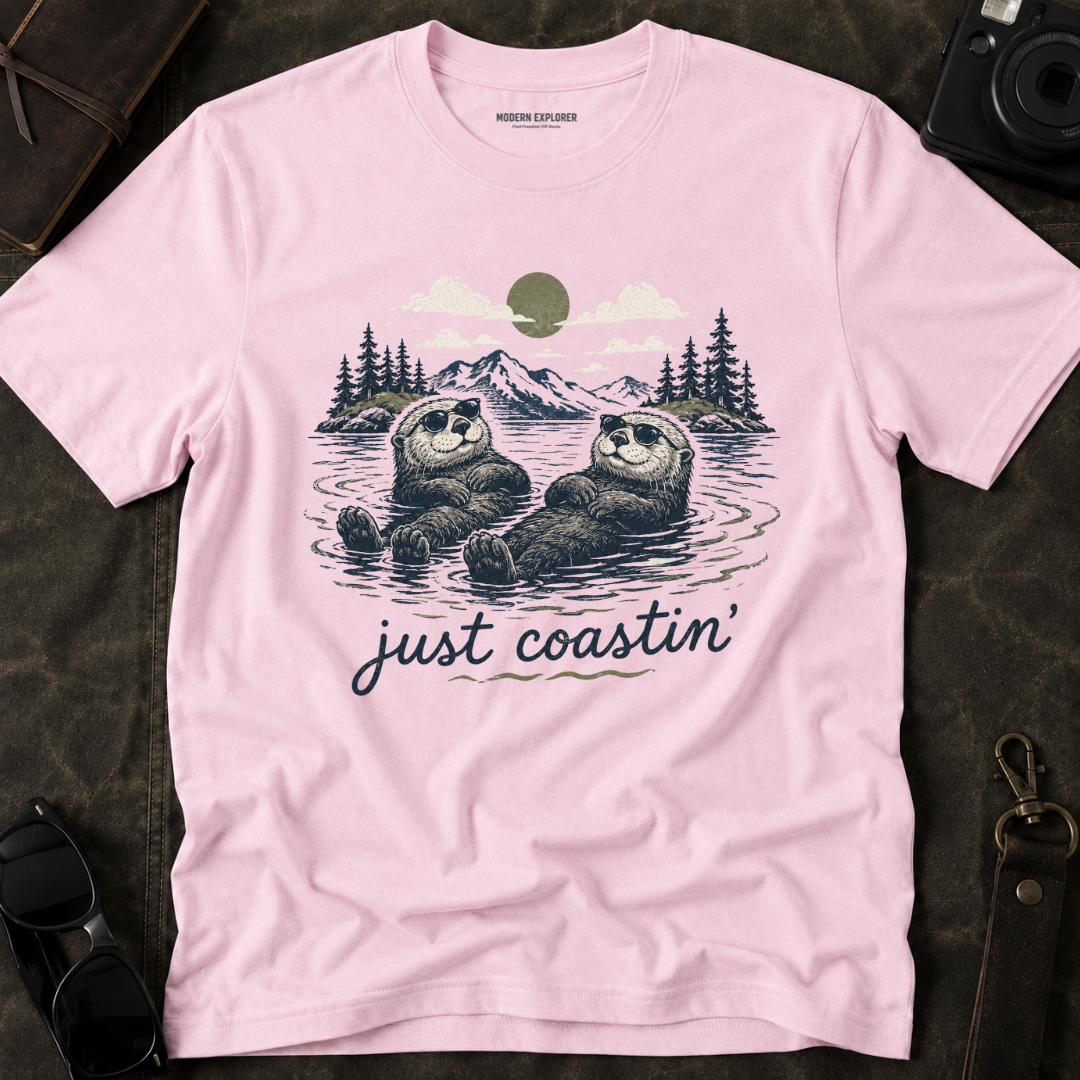 'Just Coastin'' Otter Scenic Tee