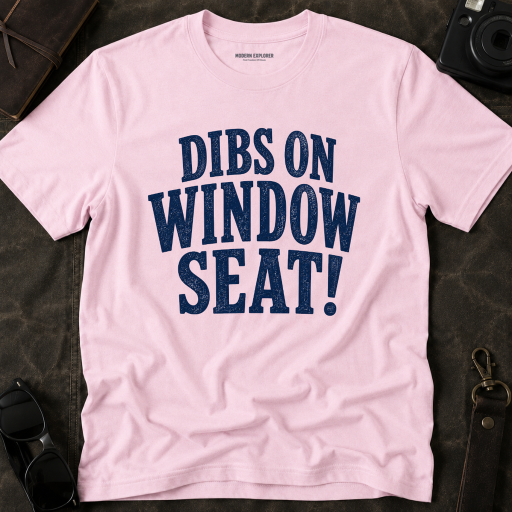 'Dibs on Window Seat!' Graphic Tee