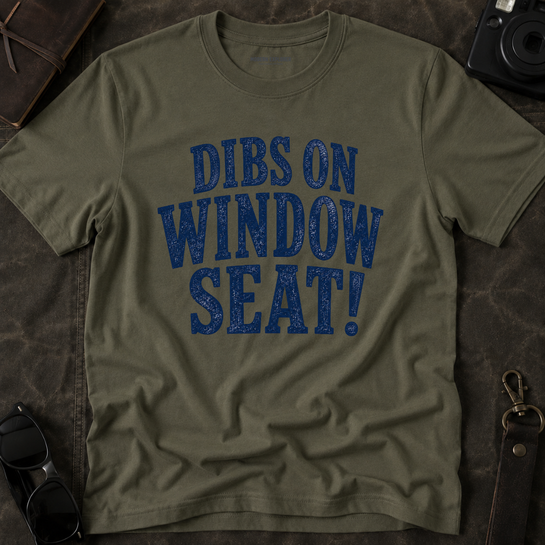 'Dibs on Window Seat!' Graphic Tee