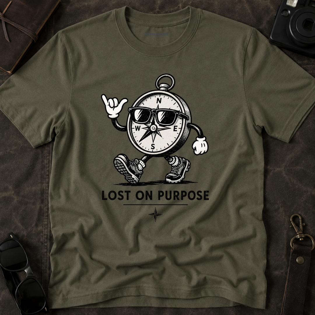 "Lost on Purpose" Adventure Graphic Tee
