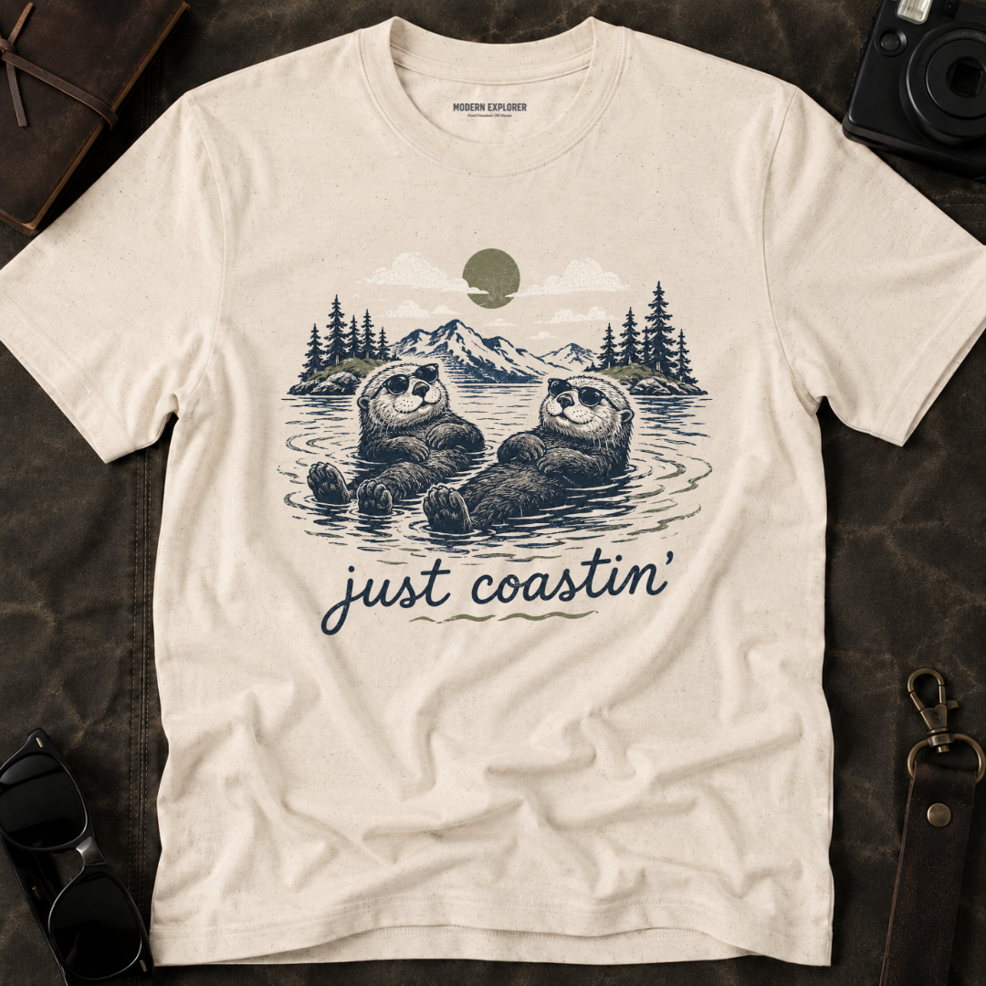'Just Coastin'' Otter Scenic Tee