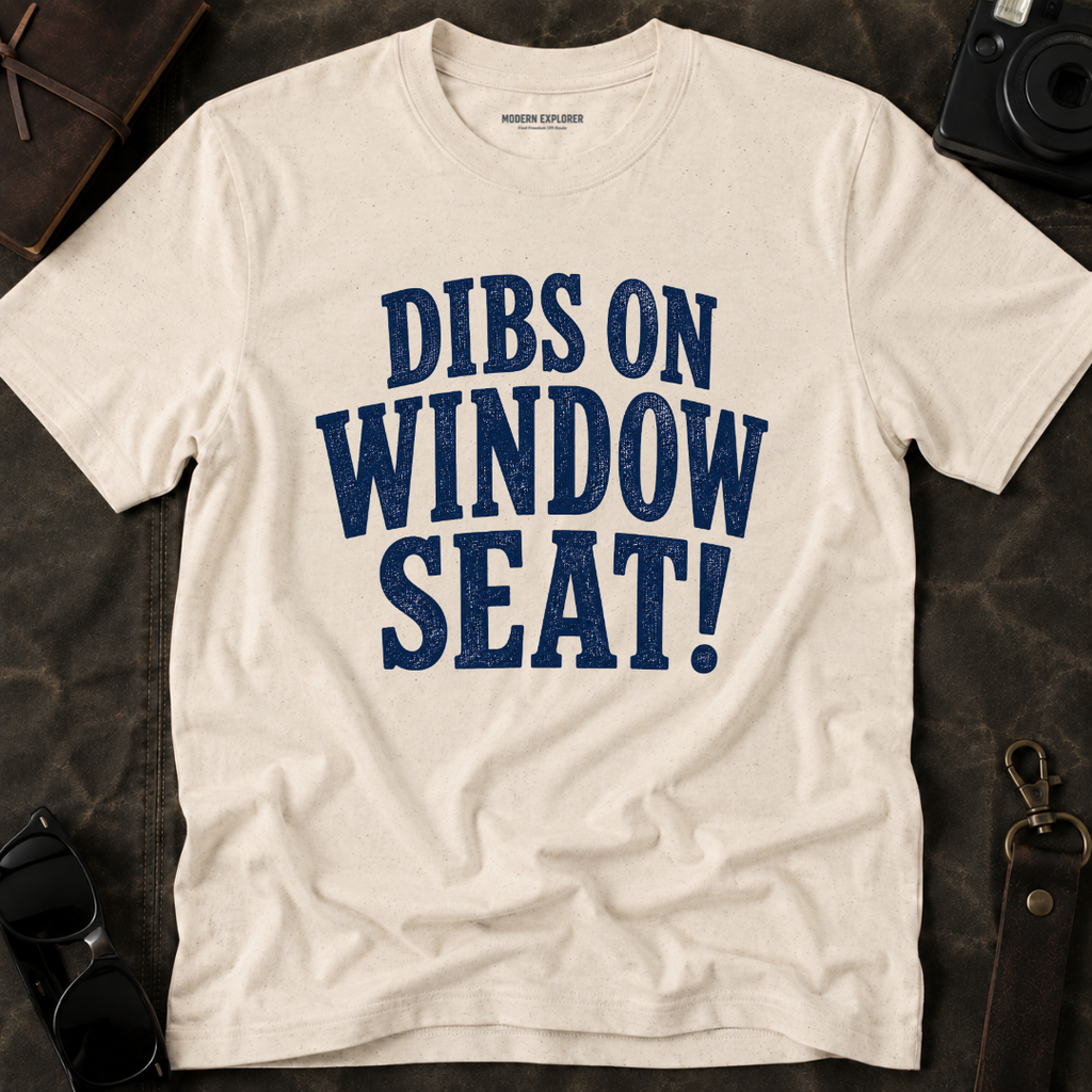 'Dibs on Window Seat!' Graphic Tee
