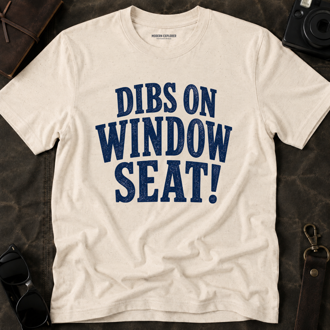 'Dibs on Window Seat!' Graphic Tee
