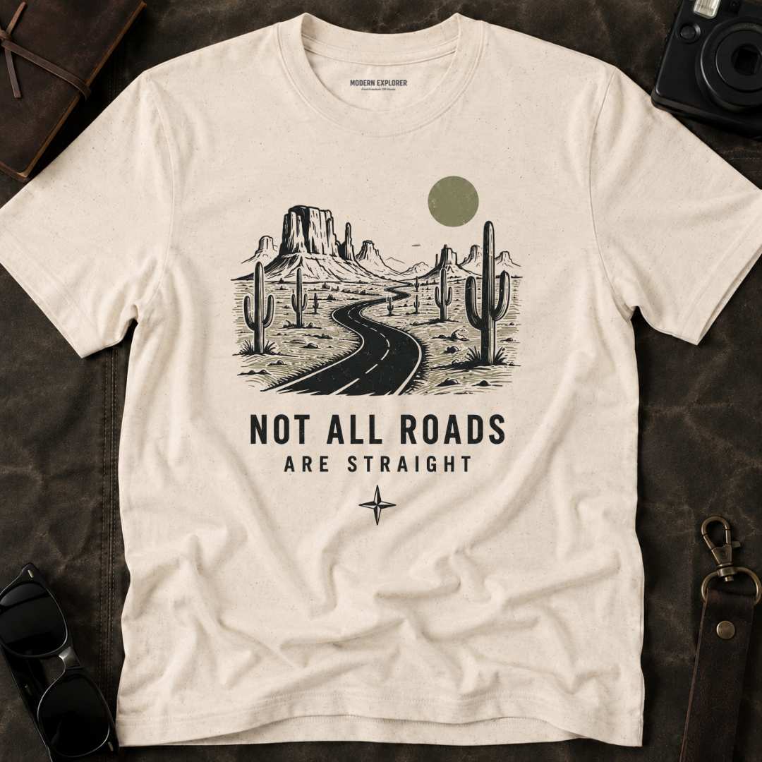 "Not All Roads Are Straight" Graphic Tee