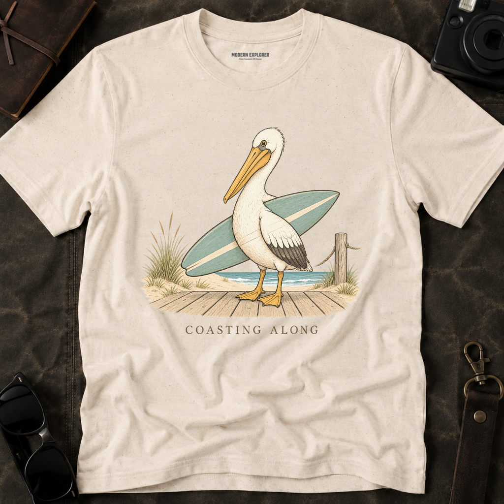 'Coasting Along' Pelican Beach Tee