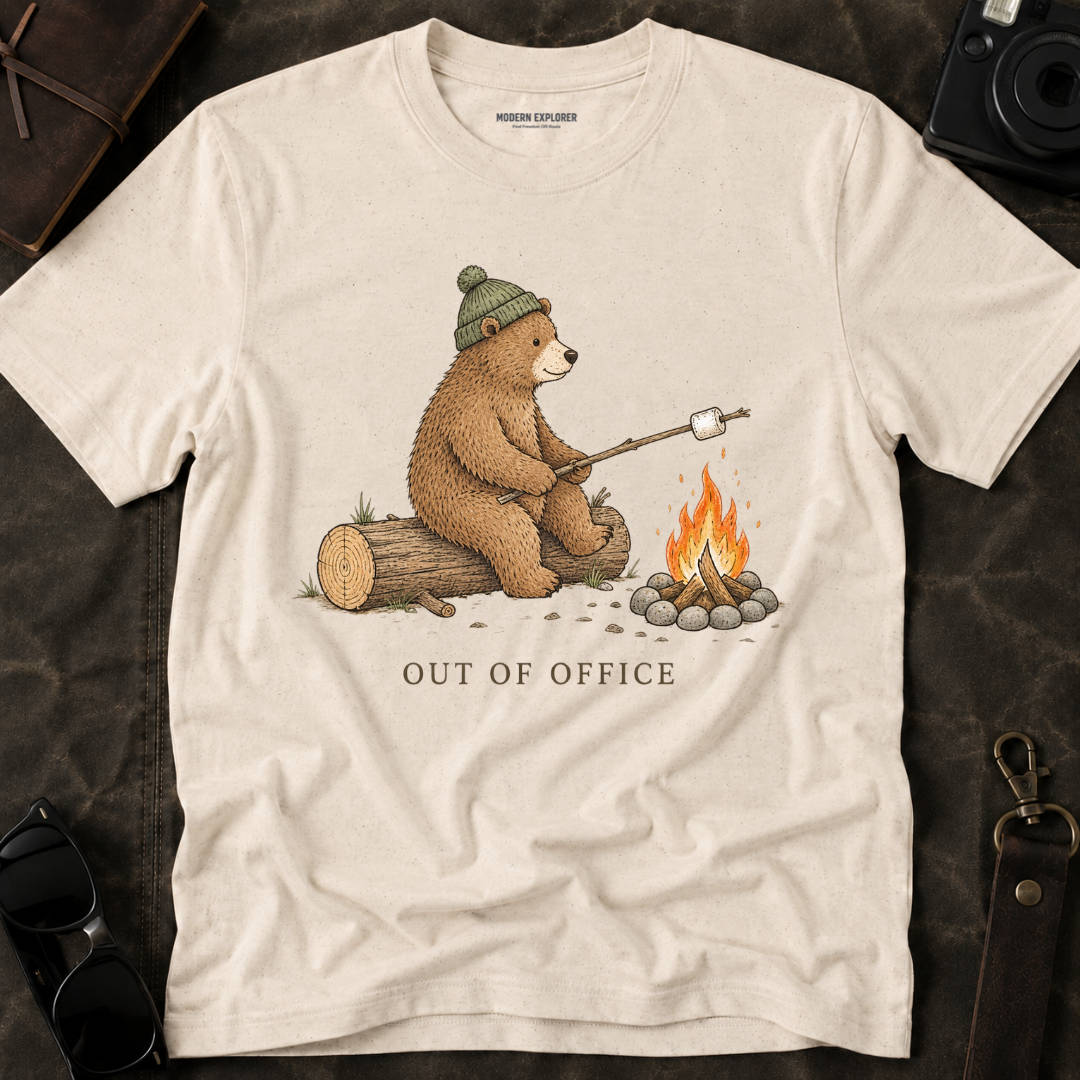 'Out of Office' Cozy Campfire Tee