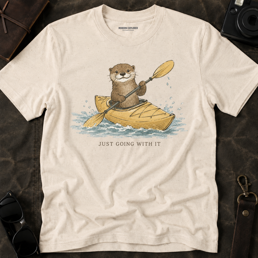 'Just Going With it' Otter Kayak Tee