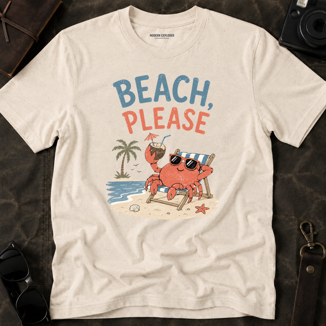 'Beach, Please' T-Shirt