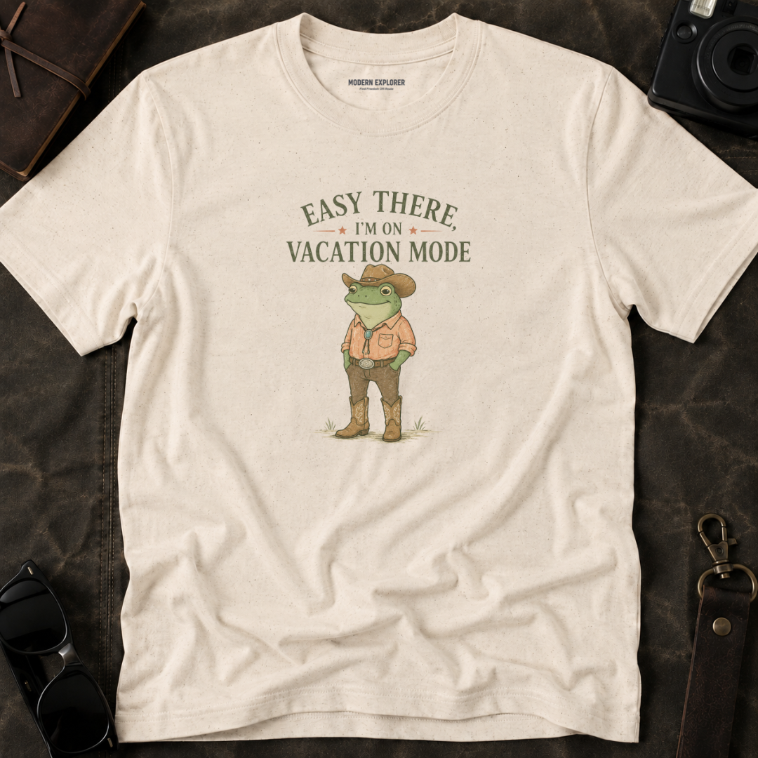 "Easy There I'm on Vacation Mode" Frog Graphic Tee
