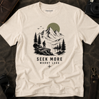 "Seek More, Worry Less" Outdoor Hiking Tee