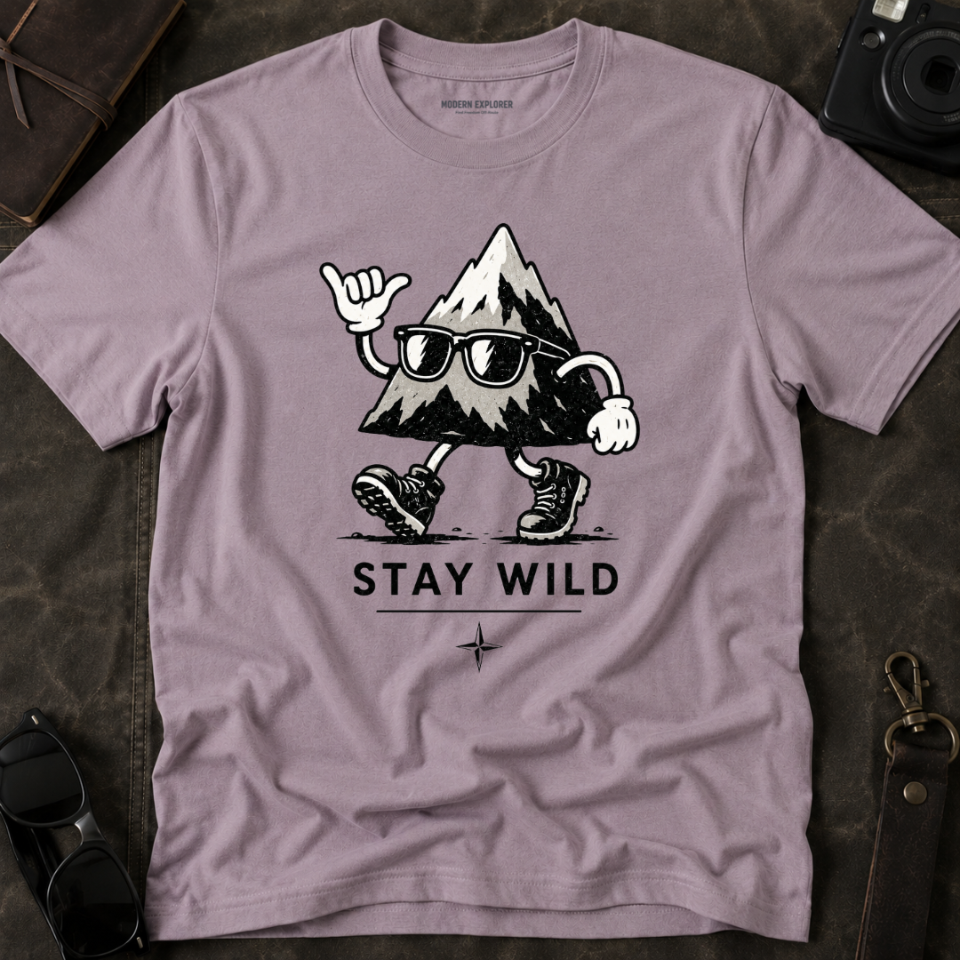 'Stay Wild' Retro Hiking Graphic Tee