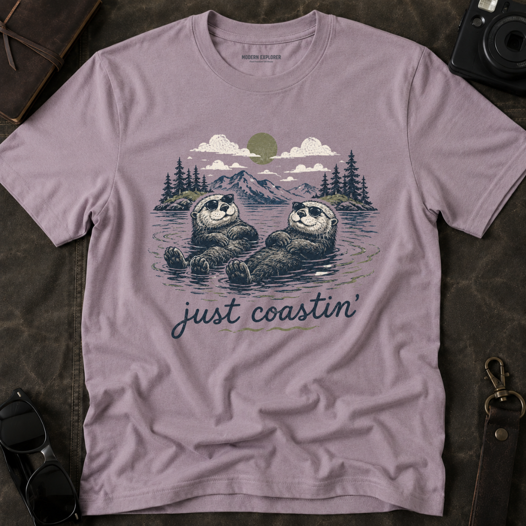 'Just Coastin'' Otter Scenic Tee