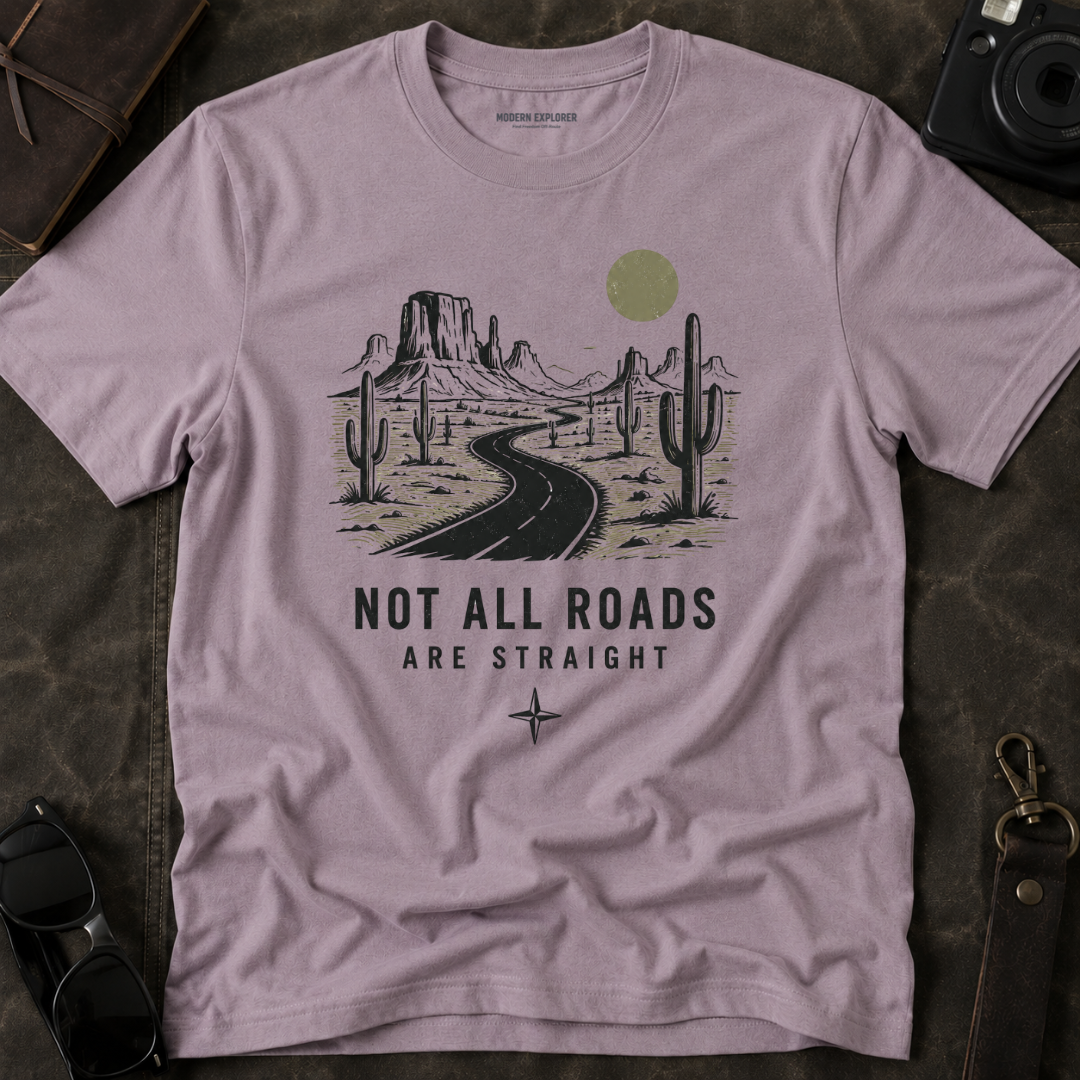 "Not All Roads Are Straight" Graphic Tee