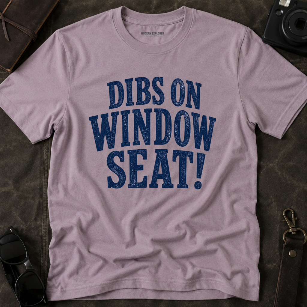 'Dibs on Window Seat!' Graphic Tee