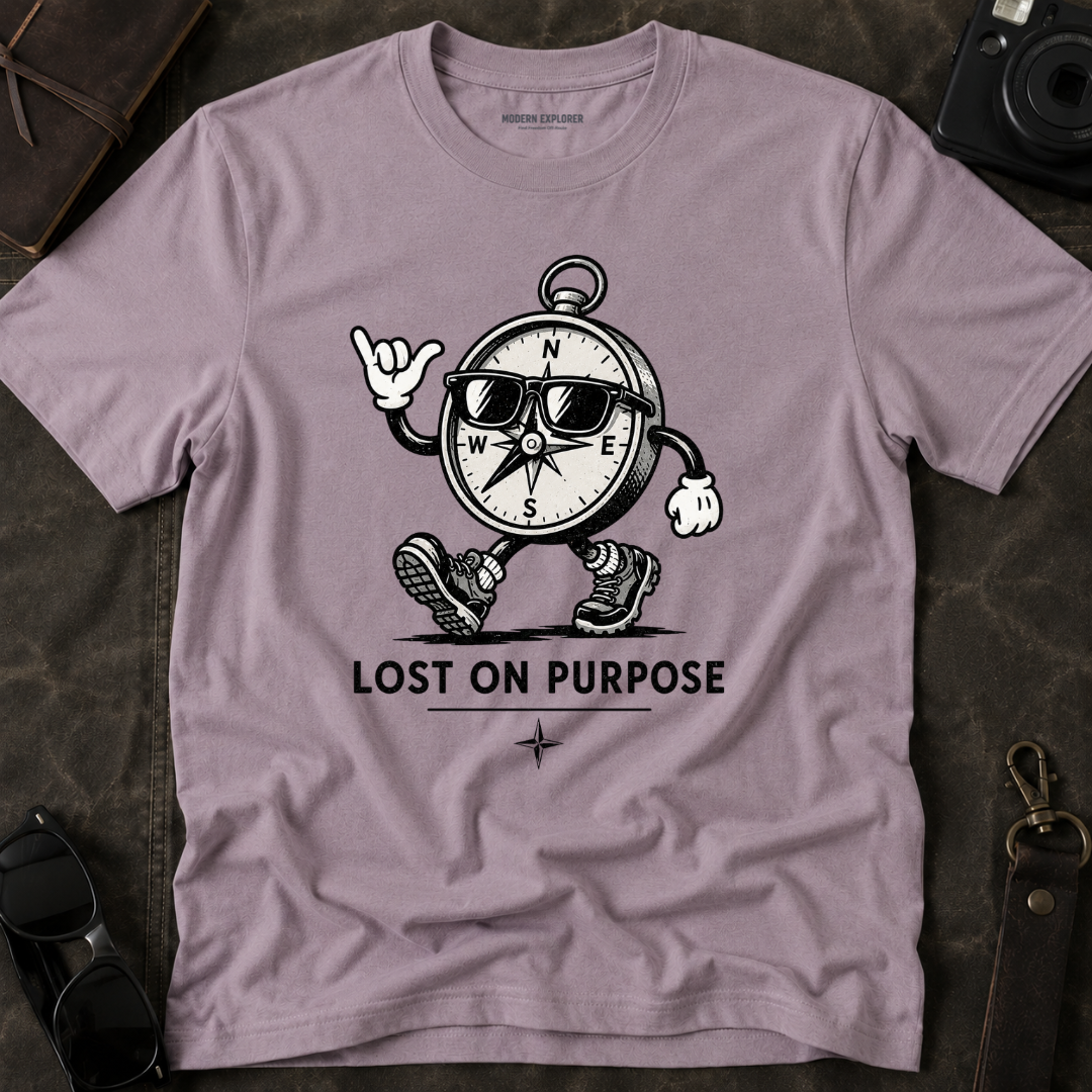 "Lost on Purpose" Adventure Graphic Tee
