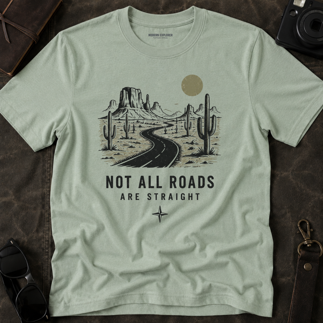 "Not All Roads Are Straight" Graphic Tee