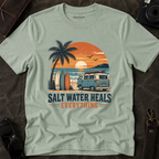 'Salt Water Heals Everything' Vibrant Graphic Tee
