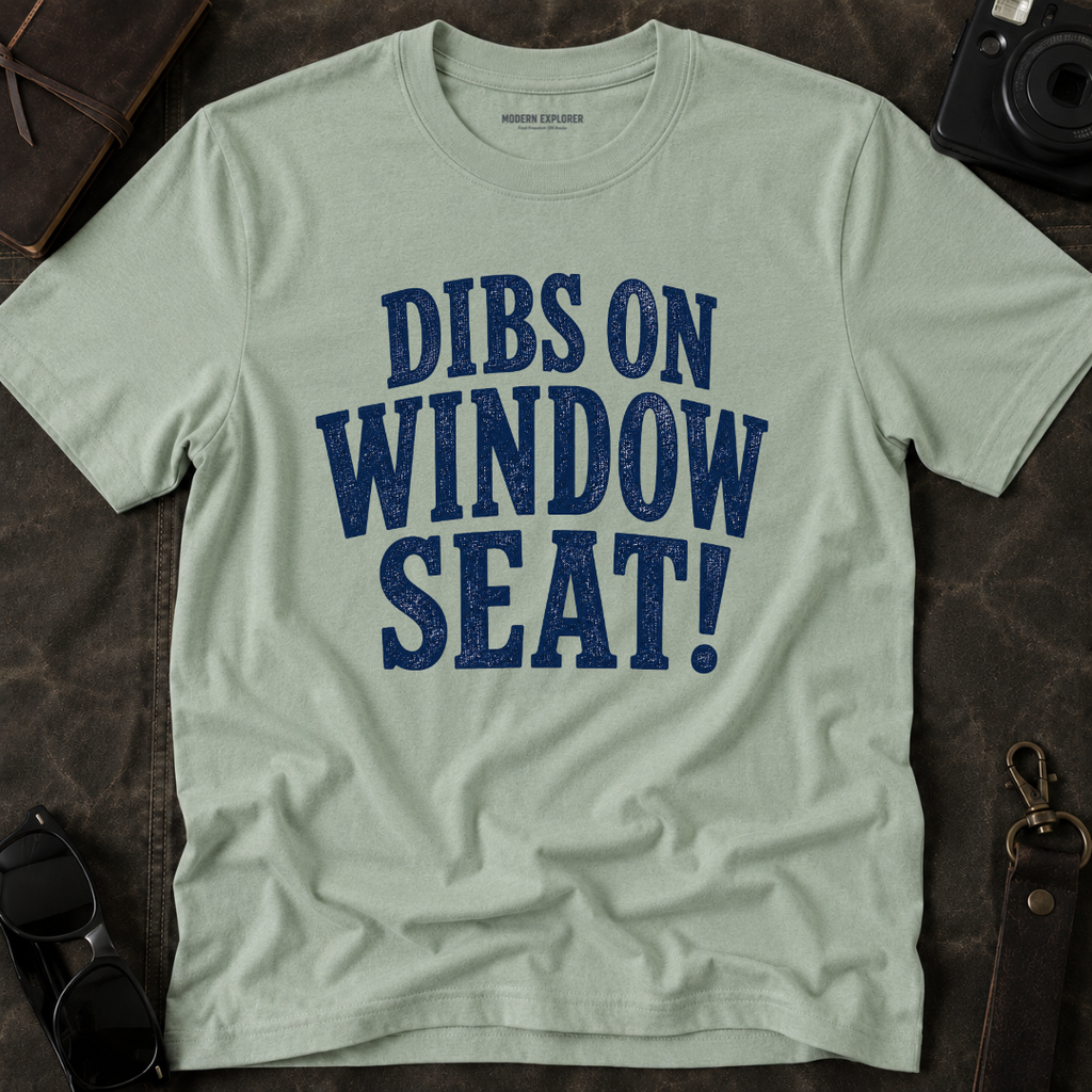 'Dibs on Window Seat!' Graphic Tee