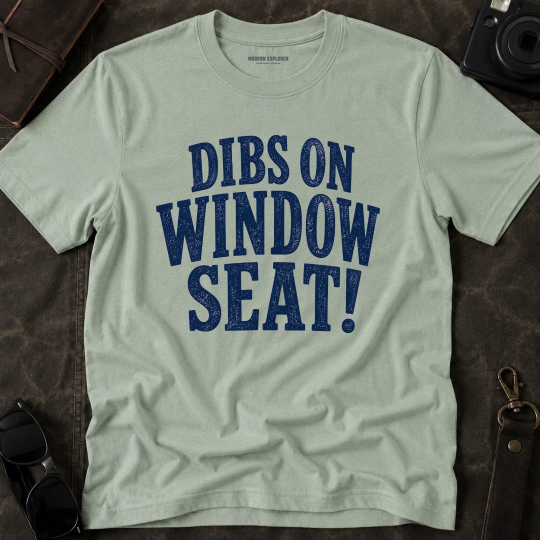 'Dibs on Window Seat!' Graphic Tee