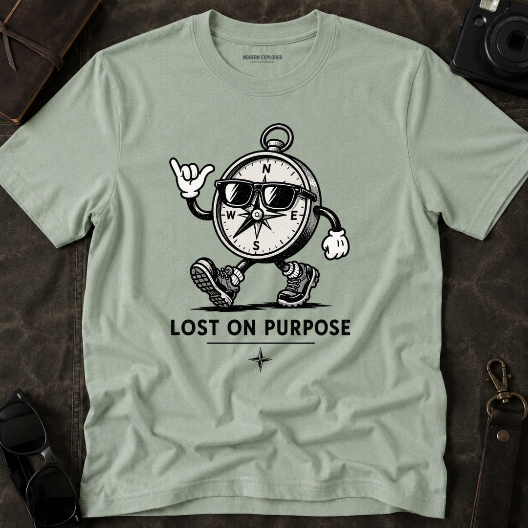 "Lost on Purpose" Adventure Graphic Tee