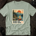 'Wish You Were Here' Vintage Postage Stamp Tee