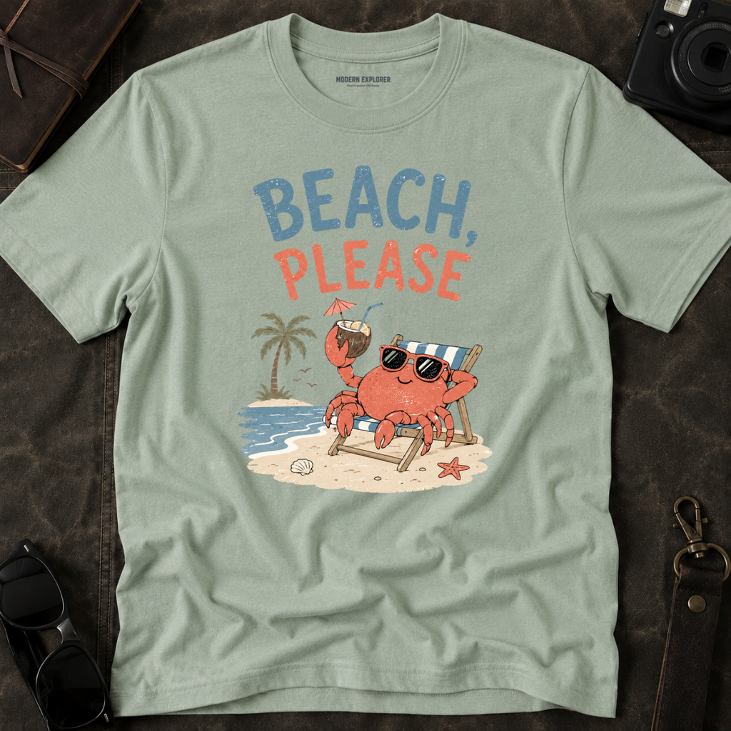 'Beach, Please' T-Shirt