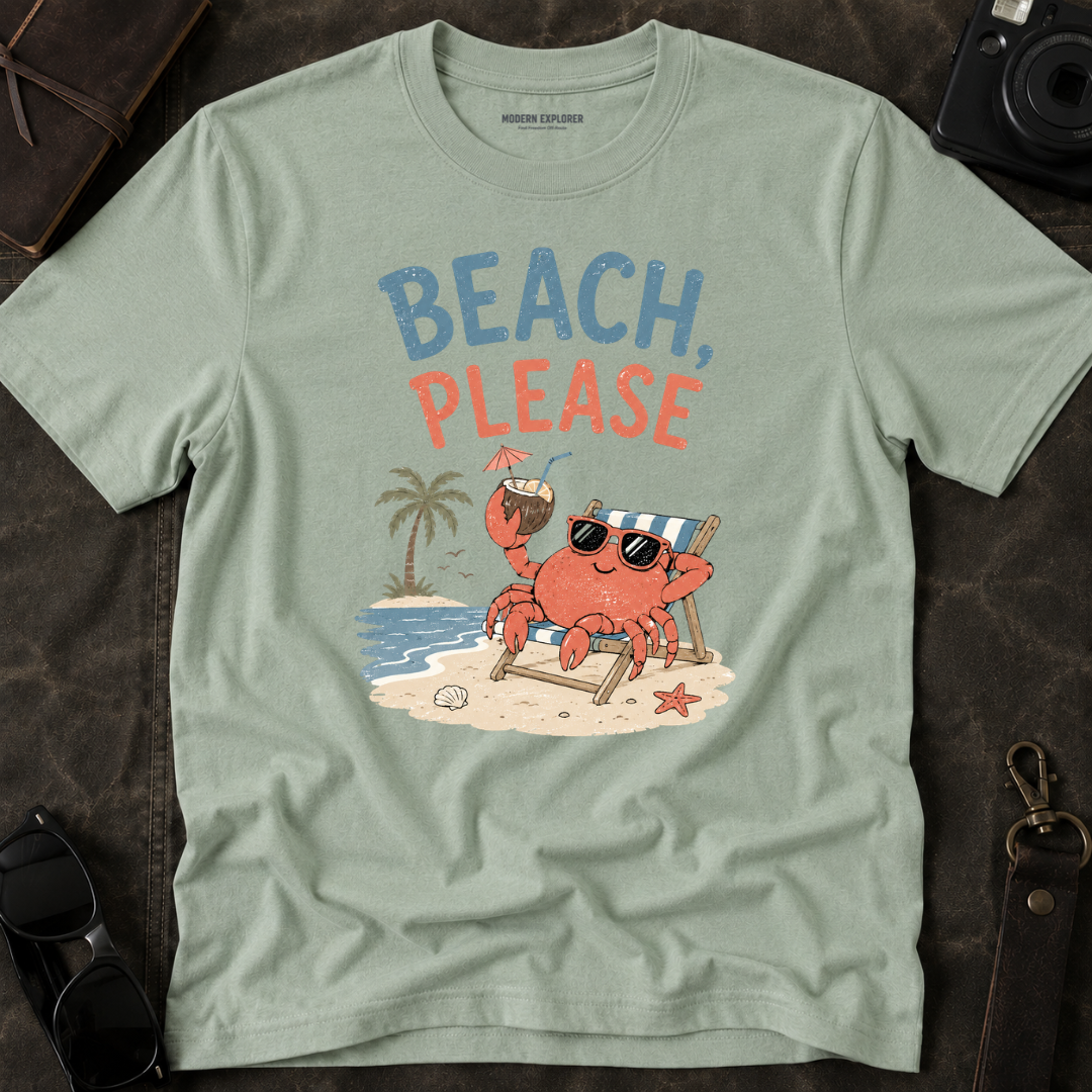 'Beach, Please' T-Shirt