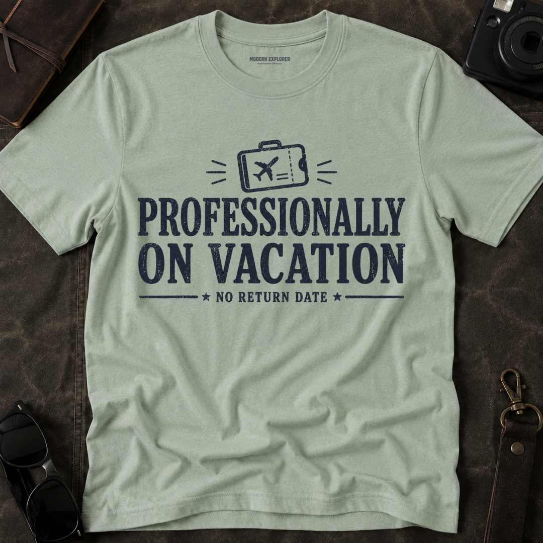 'Professionally on Vacation' Graphic Tee
