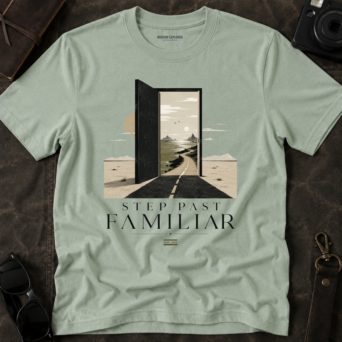 'Step Past Familiar' Scenic Graphic Tee